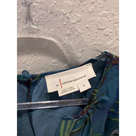 Anthropologie The Somerset Jumpsuit SILK Sz S Boho, Preppy, Party - Picture 5 of 11